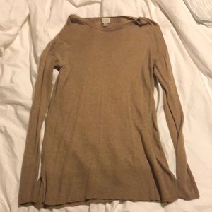 Brown tunic sweater